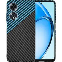 Custodia per Oppo A60, Techsuit, Carbonite FiberShell, Nero Bleu — 3