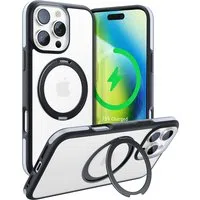 Custodia MagSafe per Apple iPhone 16 Pro Max, Torras, Ostand R Fusion, Nera — 3