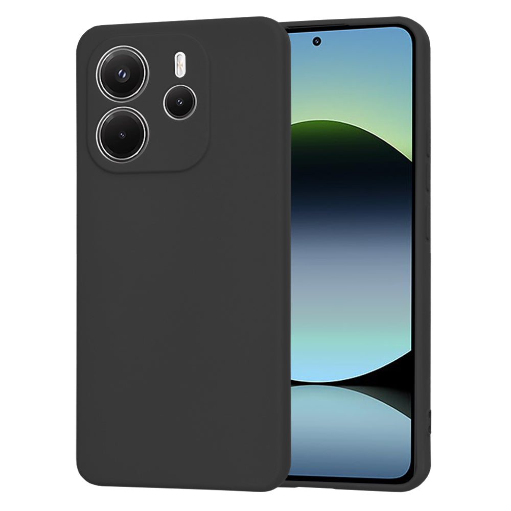 Custodia per Xiaomi Redmi Note 14 4G (Standard), Techsuit, SoftFlex, Nera