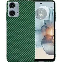 Custodia per Motorola Moto G24 Power, Techsuit, Carbonite FiberShell, Verde — 3