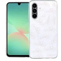 Custodia per Samsung Galaxy A26 A266, Techsuit, SparkleSkin, Trasparente — 3