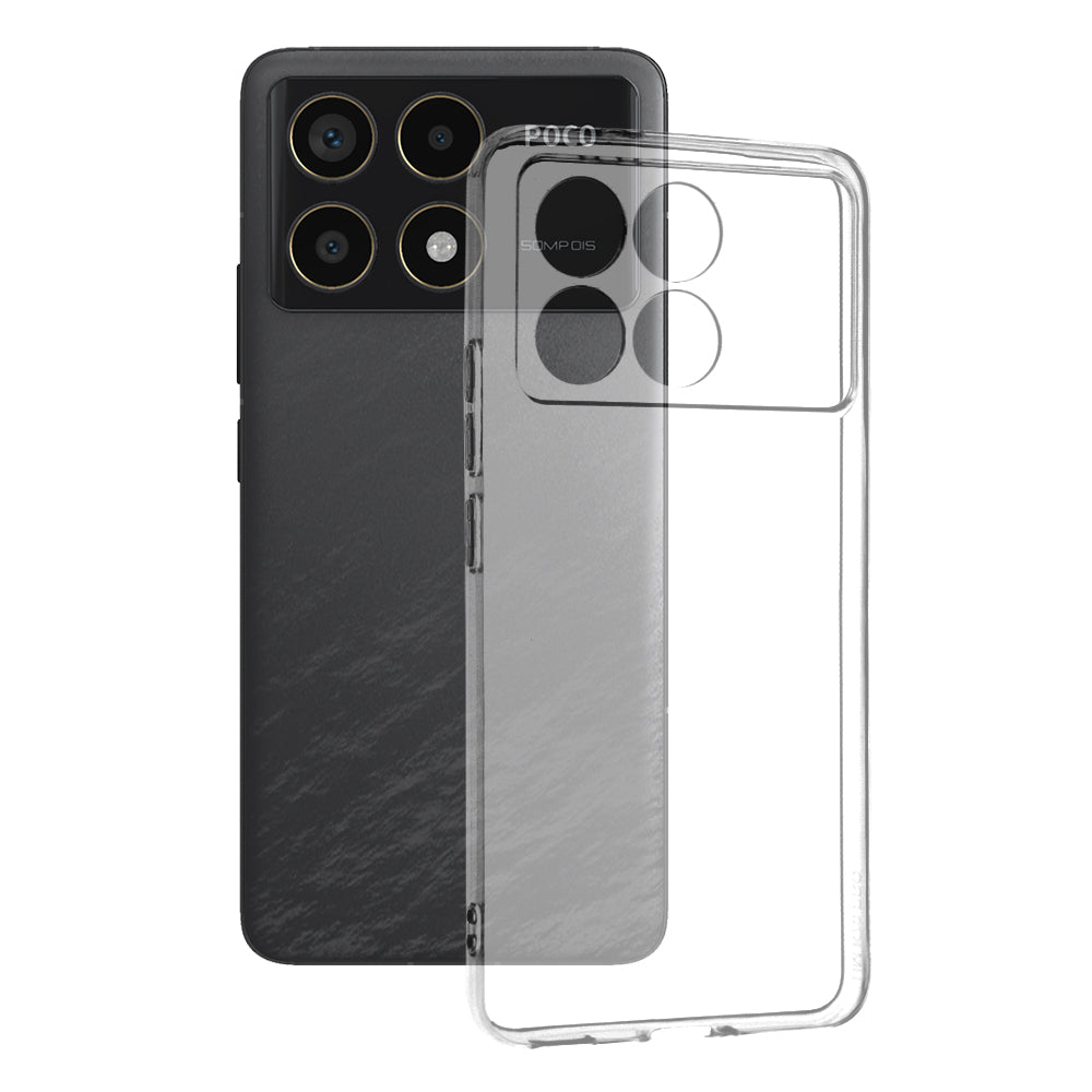 Techsuit Custodia per Xiaomi Poco F6 Pro, Techsuit, Chiara, Trasparente