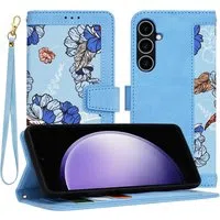 Custodia per Samsung Galaxy S23 FE S711, Techsuit, FlipCraft, Blu — 3