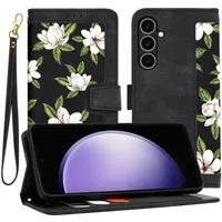 Custodia per Samsung Galaxy S23 FE S711, Techsuit, FlipCraft, Nera — 3