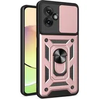 Custodia per Motorola Moto G55, Techsuit, CamShield, Rosa — 3