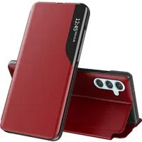 Custodia per Samsung Galaxy A34 A346, Techsuit, eFold, Rossa — 3