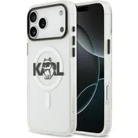 Custodia MagSafe per Apple iPhone 17 Pro, Karl Lagerfeld, IML Sketch Logo Choupette, Trasparente — 3