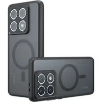 Custodia MagSafe per Xiaomi 14T Pro, Techsuit, PureFrost, Nero Satinato — 3
