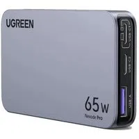 Caricabatterie di rete UGREEN X753 Nexode Pro, 65W, 3A, 1 x USB-A - 2 x USB-C, Grigio — 3