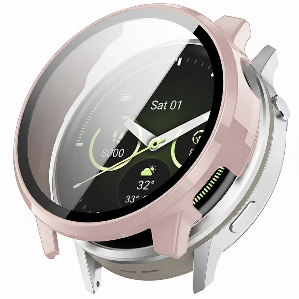 Custodia Techsuit Defense360 Pro per Garmin Venu 4 41mm, Rosa — 2