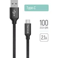 Cavo Dati e Ricarica USB-A - USB-C ColorWay CW-CBUC003, 18W, 1m, Nero — 3