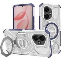 Custodia per Honor 400, Techsuit, Carbon Shield Pro, Blu — 3