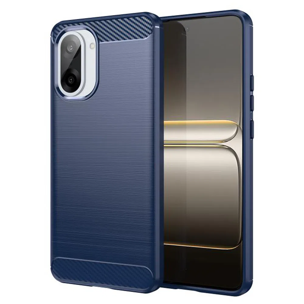 Custodia per OnePlus Nord CE5, Techsuit, Carbonio, Blu — 2