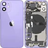 Copertura Batteria Apple iPhone 12 mini, Con Scocca Centrale, Parti Complete, Viola, Swap Premium — 3