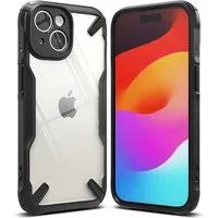 Custodia per Apple iPhone 15, Ringke, Fusion X, Nera — 3