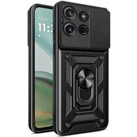 Custodia per Motorola Moto G75, Techsuit, CamShield, Nera — 3