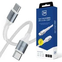 Cavo Dati e Ricarica USB-C - USB-C 3MK Hyper N, 100W, 2m, Bianco — 3