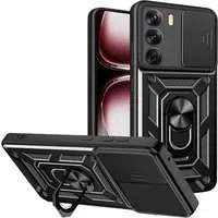 Custodia per Oppo Reno12 Pro, Techsuit, CamShield, Nera — 3