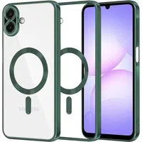 Custodia MagSafe per Samsung Galaxy A07 4G A075, Techsuit, Luxury Crystal, Verde Scuro — 3