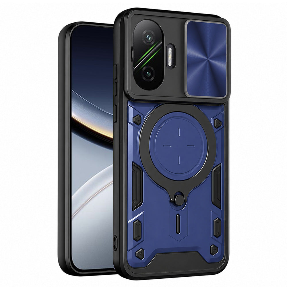 Techsuit Custodia per Xiaomi Poco F7, Techsuit, CamGuard Pro, Blu
