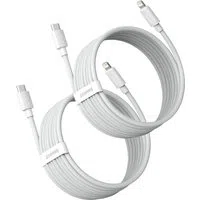 Cavo Dati e Ricarica USB-C - Lightning Baseus Simple Wisdom, 20W, 1,5m, Set 2 pezzi, Bianco TZCATLZJ-02 — 3