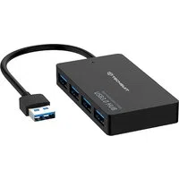 Hub USB Techsuit H15 QuantumNode, 4in1, Nero — 3