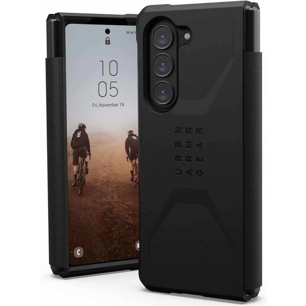 Urban Armor Gear Custodia per Samsung Galaxy Z Fold5 F946, Urban Armor Gear, Civilian, Nera