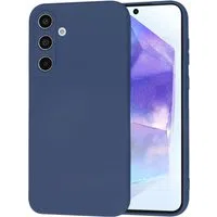 Custodia per Samsung Galaxy A55 5G A556, Techsuit, SoftFlex, Blu Navy — 3