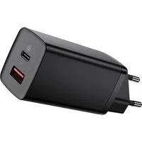 Caricatore da rete Baseus GaN2 Lite, 65W, 3A, 1 x USB-A - 1 x USB-C, Nero CCGAN2L-B01 — 3