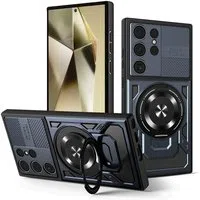 Custodia per Samsung Galaxy S24 Ultra S928, Techsuit, RuggedCam, Blu — 3