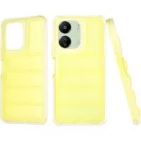 Custodia per Xiaomi Redmi 13C 5G / 13C / Poco C65, Techsuit, Wave Shield, Gialla — 3