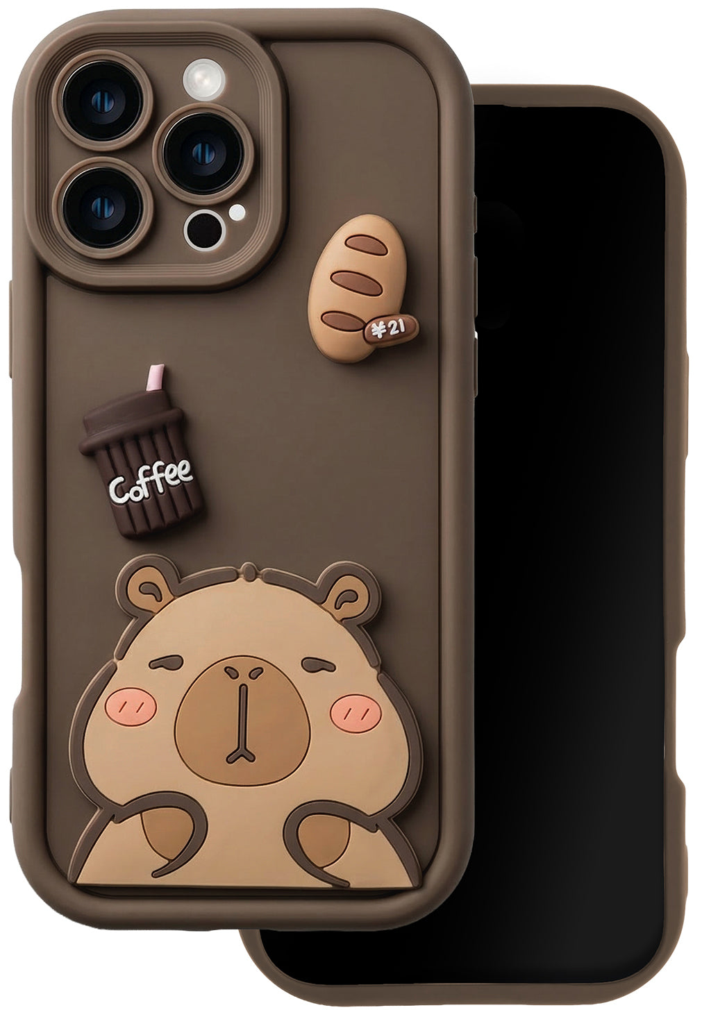 OEM Custodia per Samsung Galaxy S25 Ultra S938, OEM, Ultra Trendy 3D Capybara, Marrone