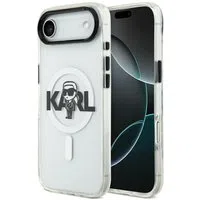 Custodia MagSafe per Apple iPhone 17 Air, Karl Lagerfeld, IML Sketch Logo Karl, Trasparente — 3