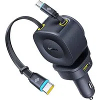 Caricatore Auto Con Cavo USB-C Baseus PrimeTrip VR2 Max, 163W, 3A, 1 x USB-A - 1 x USB-C, Nero C0206500 — 3