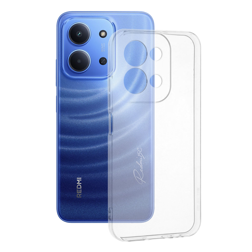 Custodia per Xiaomi Redmi 15C 5G / 15C 4G, Techsuit, Chiara, Trasparente