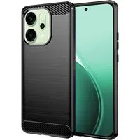 Custodia per Oppo Reno14, Techsuit, Carbonio, Nera — 3