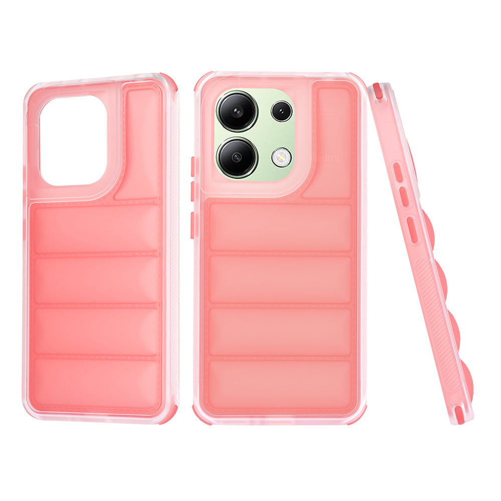 Custodia per Xiaomi Redmi Note 13 4G, Techsuit, Wave Shield, Rossa