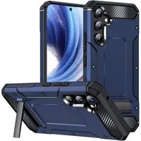 Custodia per Samsung Galaxy A54 A546, Techsuit, Hybrid Armor Kickstand, Blu — 3