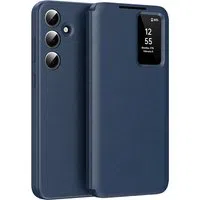 Custodia per Samsung Galaxy S24 S921, Techsuit, SmartView, Blu — 3