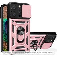 Techsuit Custodia per Samsung Galaxy Z Flip8 F776, Techsuit, CamShield, Rosa Oro — 2