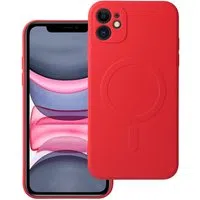 Custodia MagSafe per Apple iPhone 11, OEM, Silicone Mag, Rossa — 3