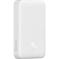Batteria Esterna Wireless Baseus Magnetic Mini, 10000mAh, 20W, PD + FQI, 1 x QI - 1 x USB-C, Bianca PPCX070002 — 3