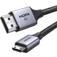 Cavo Video UGREEN HD163, miniHDMI - HDMI, 8K, 2m, Grigio — 3