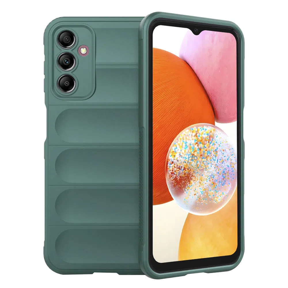 Custodia per Samsung Galaxy A14 A145 / A14 5G A146, Techsuit, Magic Shield, Verde — 2