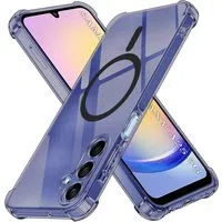 Custodia MagSafe per Samsung Galaxy A25 A256, Techsuit, Shockproof Clear, Fumè — 3