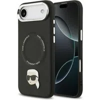 Custodia MagSafe per Apple iPhone 17 Air, Karl Lagerfeld, Karl Pin, Nera — 3