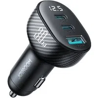 Caricabatterie Auto Joyroom JR-CCD04, 30W, 3A, 1 x USB-A - 2 x USB-C, Nero — 3