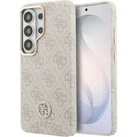Custodia MagSafe per Samsung Galaxy S26 Ultra S948, Guess, Rhinestone Round Logo, Rosa — 3