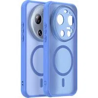 Custodia MagSafe per Xiaomi 17 Ultra, Techsuit, HaloFrost II, Blu — 3