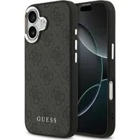 Custodia MagSafe per Apple iPhone 17, Guess, 4G Classic Logo, Nera — 3